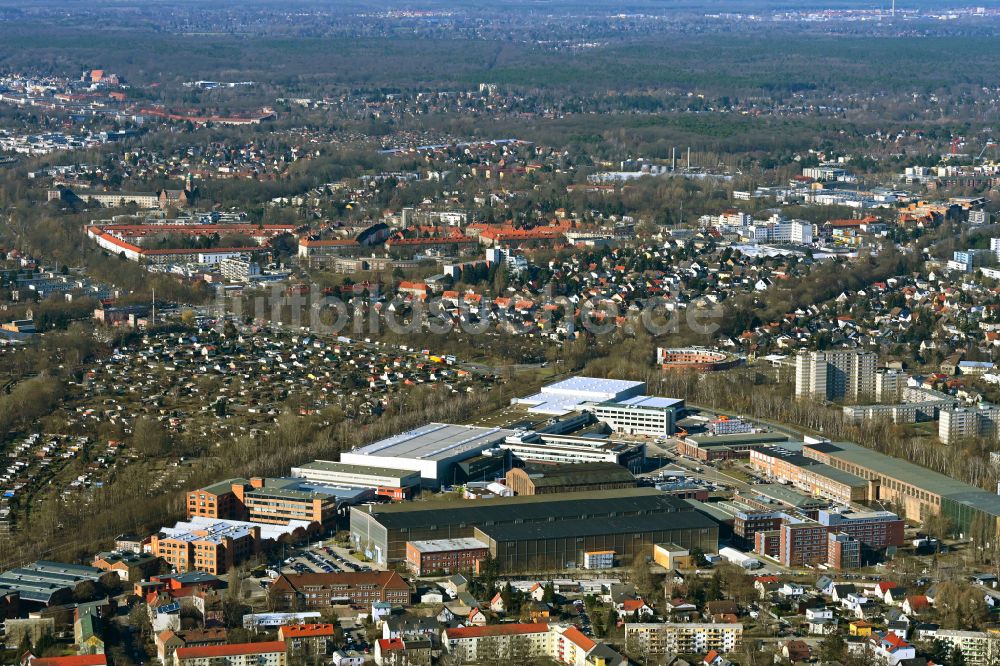 Berlin aus der Vogelperspektive: Werksgelände der Stadler Deutschland GmbH in Berlin, Deutschland