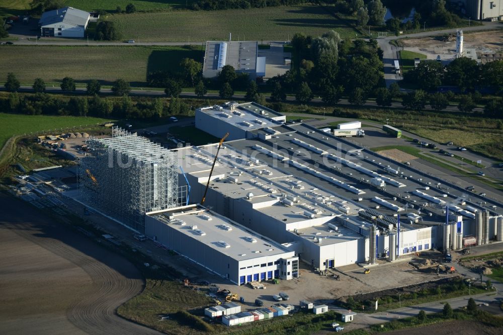 Boizenburg/Elbe aus der Vogelperspektive: Werksgelände der Sweet Tec GmbH in Boizenburg/Elbe im Bundesland Mecklenburg-Vorpommern