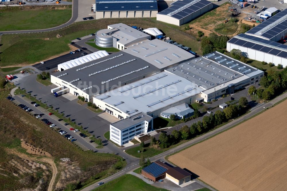 Boxberg aus der Vogelperspektive: Werksgelände der Systemair GmbH in der Seehöfer Straße in Boxberg im Bundesland Baden-Württemberg, Deutschland