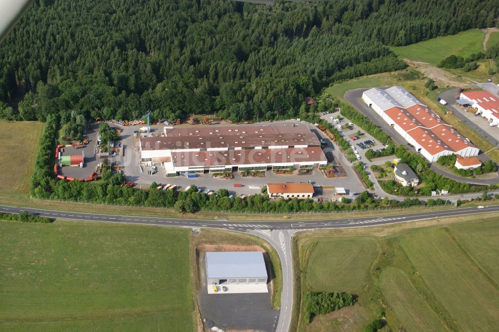 Luftaufnahme Schildeck - Werksgelände der Tank- u. Stahlbau Abersfelder GmbH & Co. KG in Schildeck im Bundesland Bayern, Deutschland