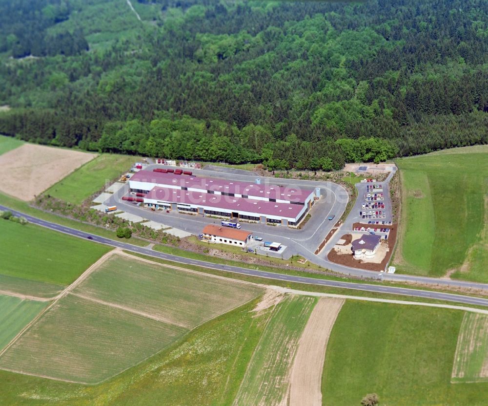 Luftbild Schondra - Werksgelände der Tank- u. Stahlbau Abersfelder GmbH & Co. KG in Schildeck im Bundesland Bayern, Deutschland