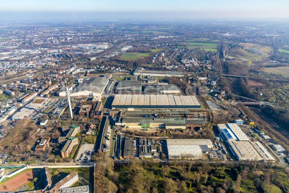 Luftaufnahme Bochum - Werksgelände der ThyssenKrupp Steel AG Werk Bochum NO im Ortsteil Harpen in Bochum im Bundesland Nordrhein-Westfalen