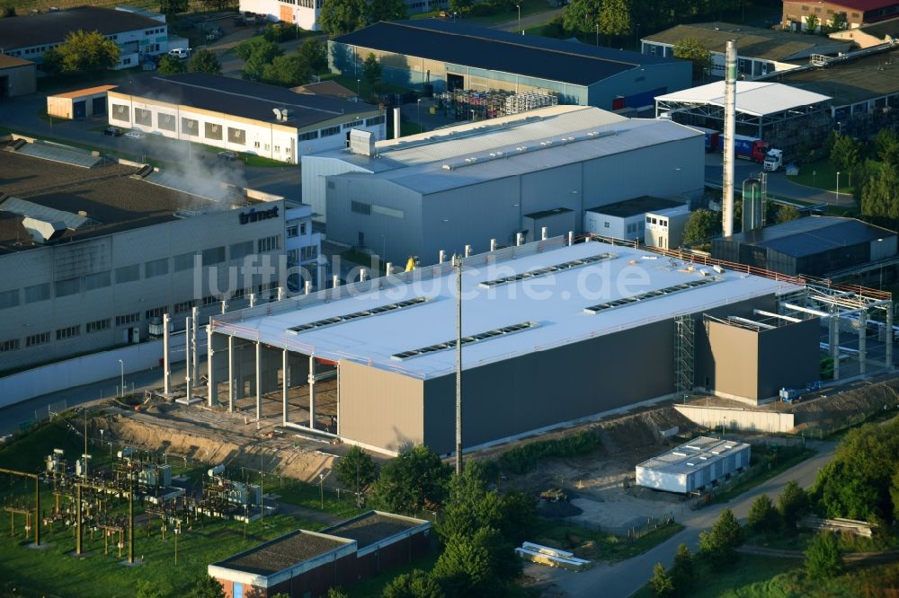 Luftbild Harzgerode - Werksgelände der TRIMET Aluminium SE an der Aluminiumallee in Harzgerode im Bundesland Sachsen-Anhalt, Deutschland