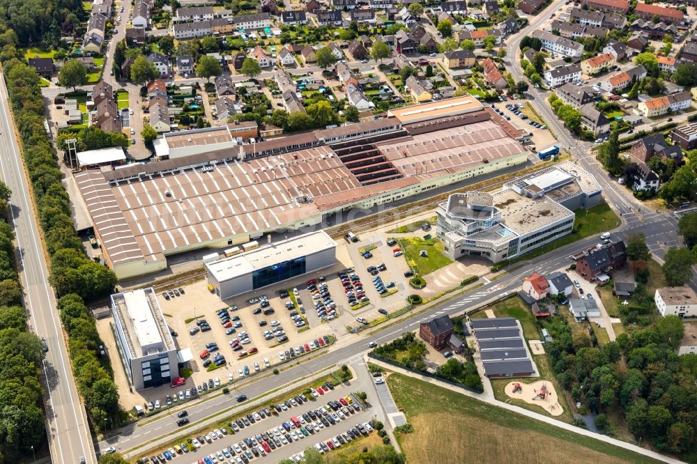 Neukirchen-Vluyn aus der Vogelperspektive: Werksgelände der Trox GmbH am Heinrich-Trox-Platz in Neukirchen-Vluyn im Bundesland Nordrhein-Westfalen, Deutschland