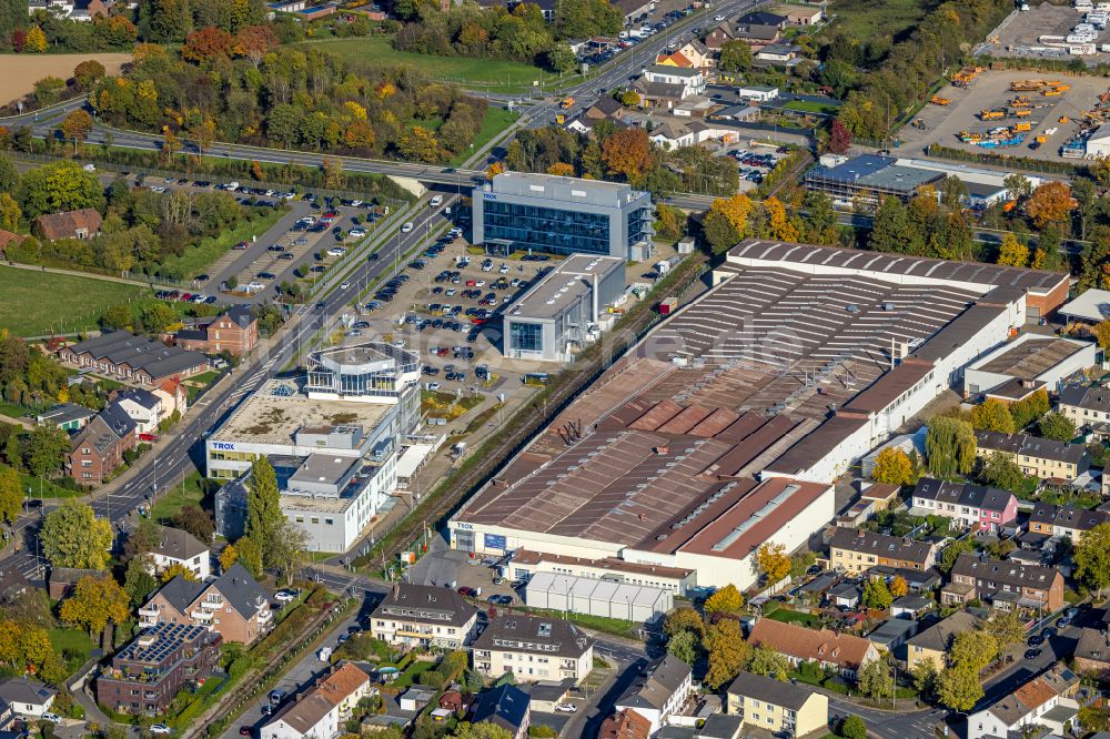 Luftbild Neukirchen-Vluyn - Werksgelände der Trox GmbH im Ortsteil Vluyn in Neukirchen-Vluyn im Bundesland Nordrhein-Westfalen, Deutschland