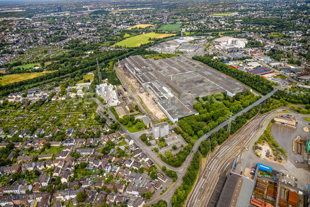 Mülheim an der Ruhr aus der Vogelperspektive: Werksgelände der Vallourec Deutschland GmbH in Mülheim an der Ruhr im Bundesland Nordrhein-Westfalen, Deutschland