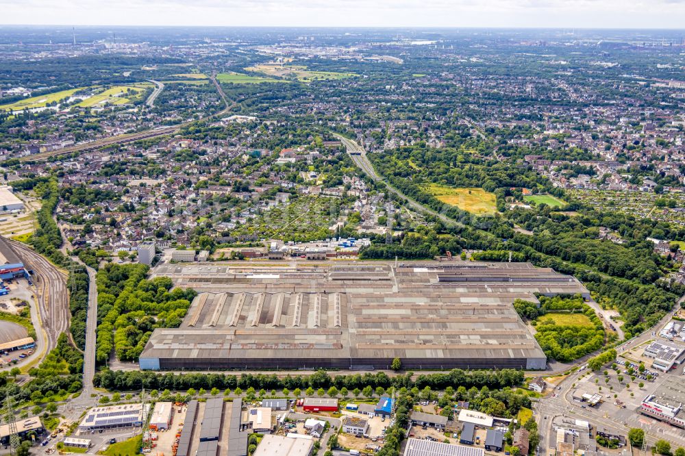 Luftaufnahme Mülheim an der Ruhr - Werksgelände der Vallourec Deutschland GmbH in Mülheim an der Ruhr im Bundesland Nordrhein-Westfalen, Deutschland