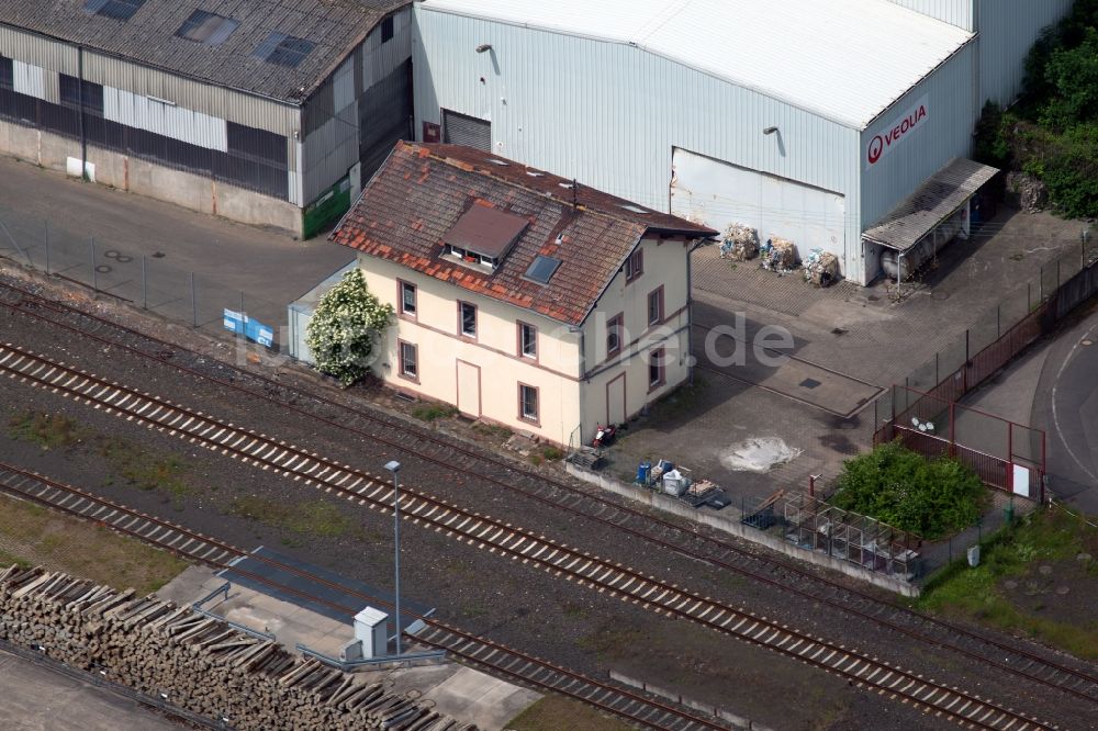 Luftaufnahme Morschheim - Werksgelände der Veolia Umweltservice GmbH in Morschheim im Bundesland Rheinland-Pfalz, Deutschland