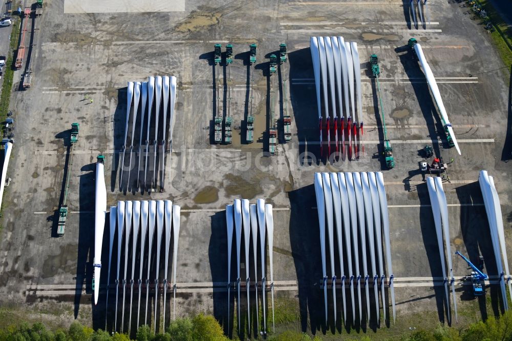 Luftbild Lauchhammer - Werksgelände der Vestas Deutschland GmbH in Lauchhammer im Bundesland Brandenburg, Deutschland