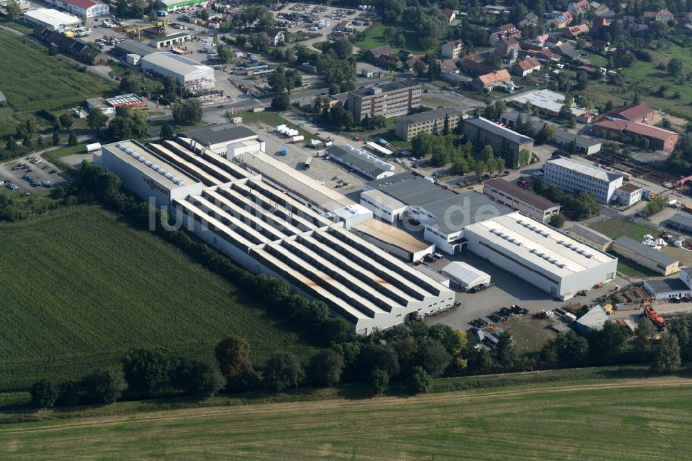 Mittenwalde von oben - Werksgelände der Viessmann Industriekessel Mittenwalde GmbH in Mittenwalde im Bundesland Brandenburg