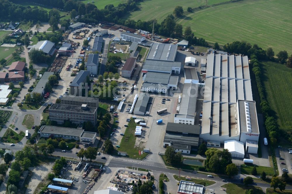 Mittenwalde aus der Vogelperspektive: Werksgelände der Viessmann Industriekessel Mittenwalde GmbH in Mittenwalde im Bundesland Brandenburg