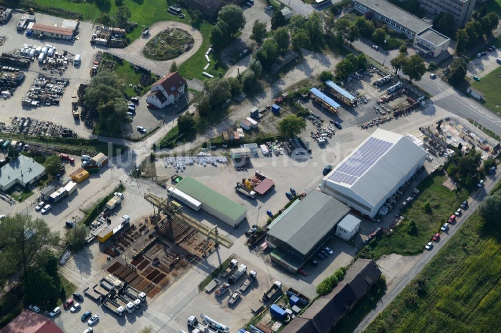 Luftbild Mittenwalde - Werksgelände der Viessmann Industriekessel Mittenwalde GmbH in Mittenwalde im Bundesland Brandenburg