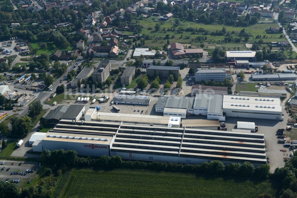 Luftaufnahme Mittenwalde - Werksgelände der Viessmann Industriekessel Mittenwalde GmbH in Mittenwalde im Bundesland Brandenburg