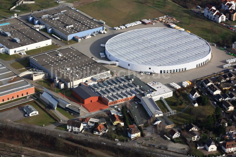 Weil am Rhein von oben - Werksgelände und Vitra Architektur Campus in Weil am Rhein im Bundesland Baden-Württemberg