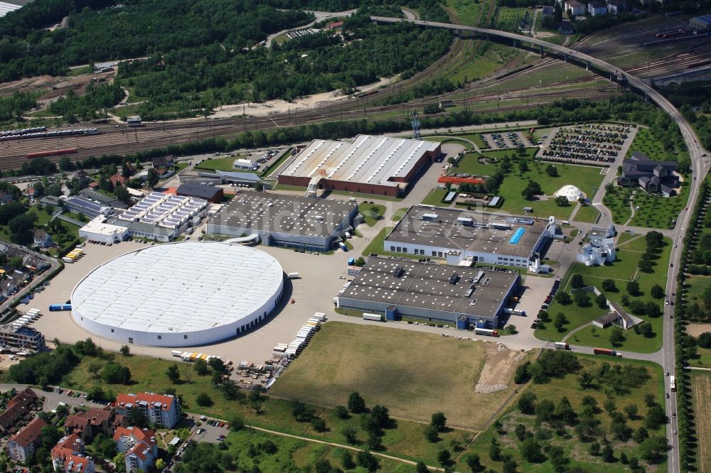 Weil am Rhein aus der Vogelperspektive: Werksgelände und Vitra Campus in Weil am Rhein im Bundesland Baden-Württemberg