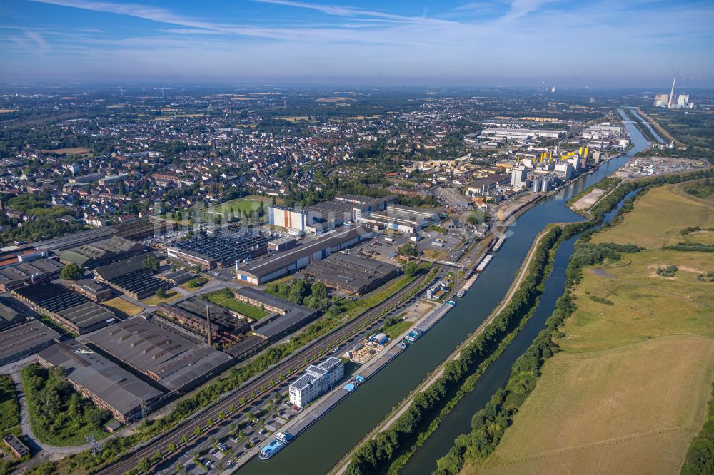 Hamm aus der Vogelperspektive: Werksgelände der voestalpine Böhler Welding Group GmbH in Hamm im Bundesland Nordrhein-Westfalen, Deutschland