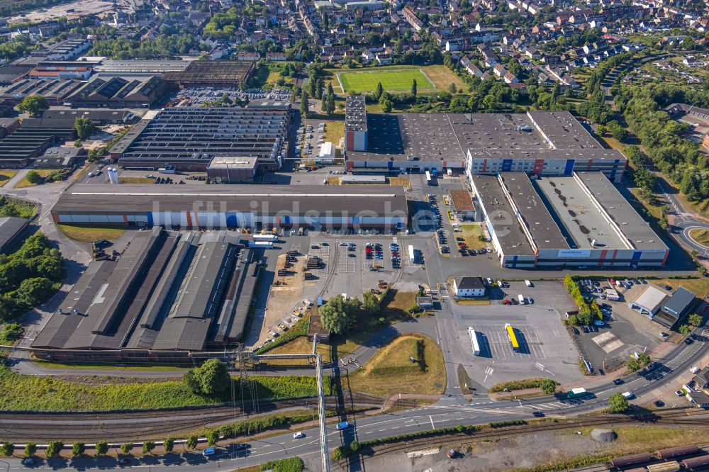 Luftbild Hamm - Werksgelände der voestalpine Böhler Welding Group GmbH in Hamm im Bundesland Nordrhein-Westfalen, Deutschland