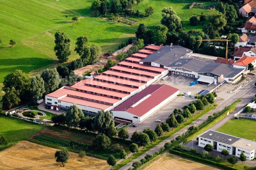 Luftbild Stupferich - Werksgelände der Vogelsitze GmbH in Stupferich im Bundesland Baden-Württemberg, Deutschland