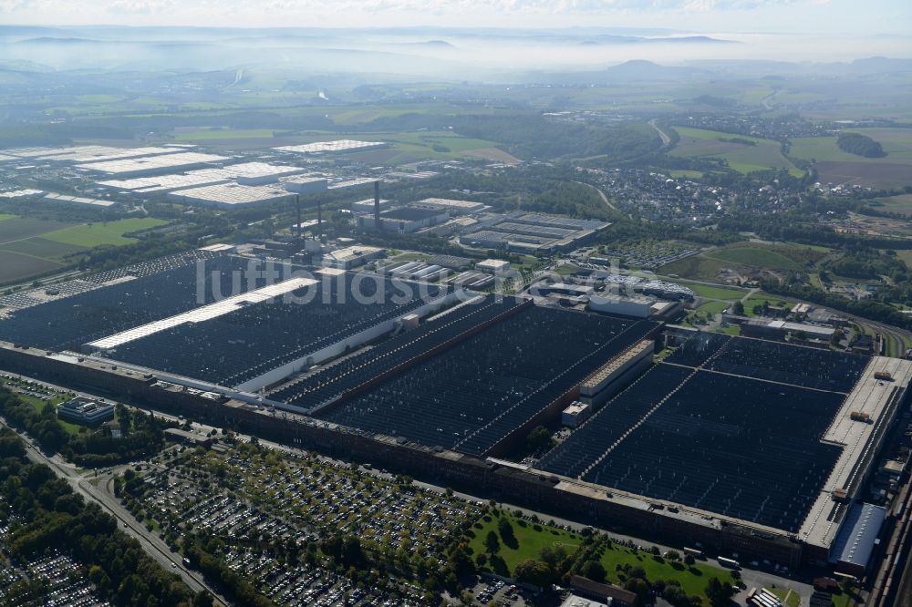 Baunatal von oben - Werksgelände der Volkswagen AG Baunatal in Baunatal im Bundesland Hessen