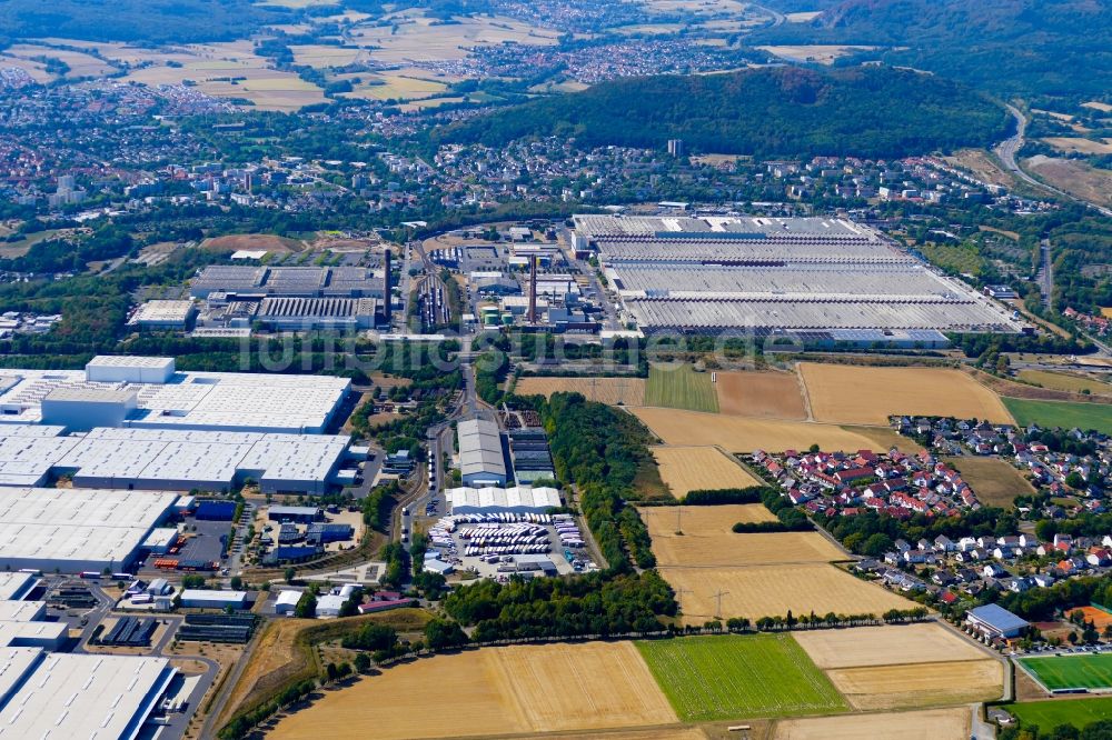 Luftbild Baunatal - Werksgelände der Volkswagen AG in Baunatal im Bundesland Hessen, Deutschland