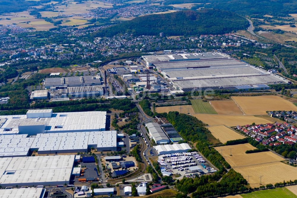 Baunatal von oben - Werksgelände der Volkswagen AG in Baunatal im Bundesland Hessen, Deutschland