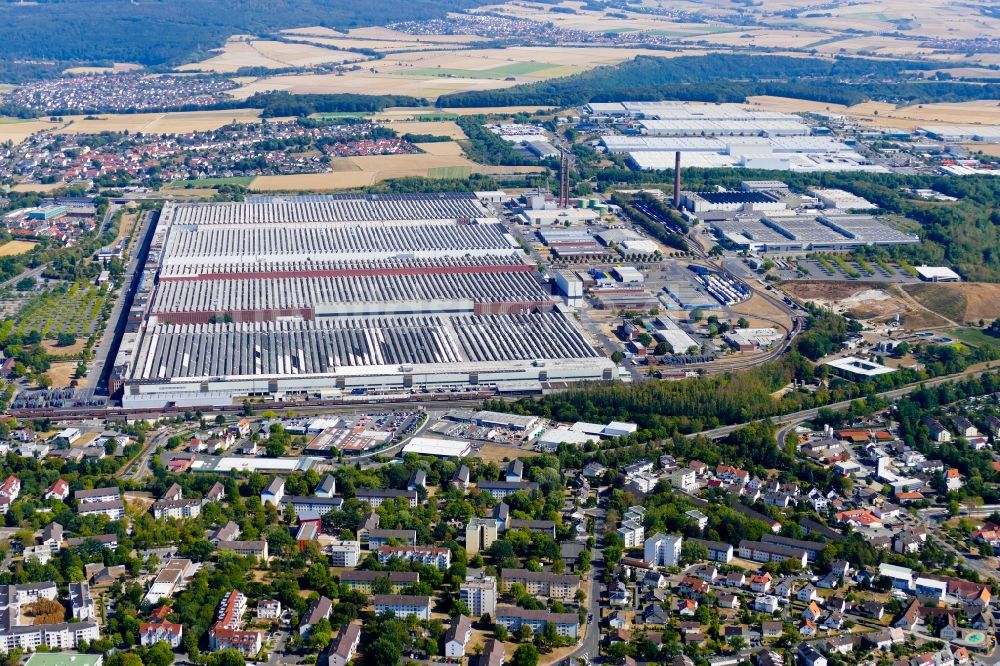 Luftbild Baunatal - Werksgelände der Volkswagen AG in Baunatal im Bundesland Hessen, Deutschland