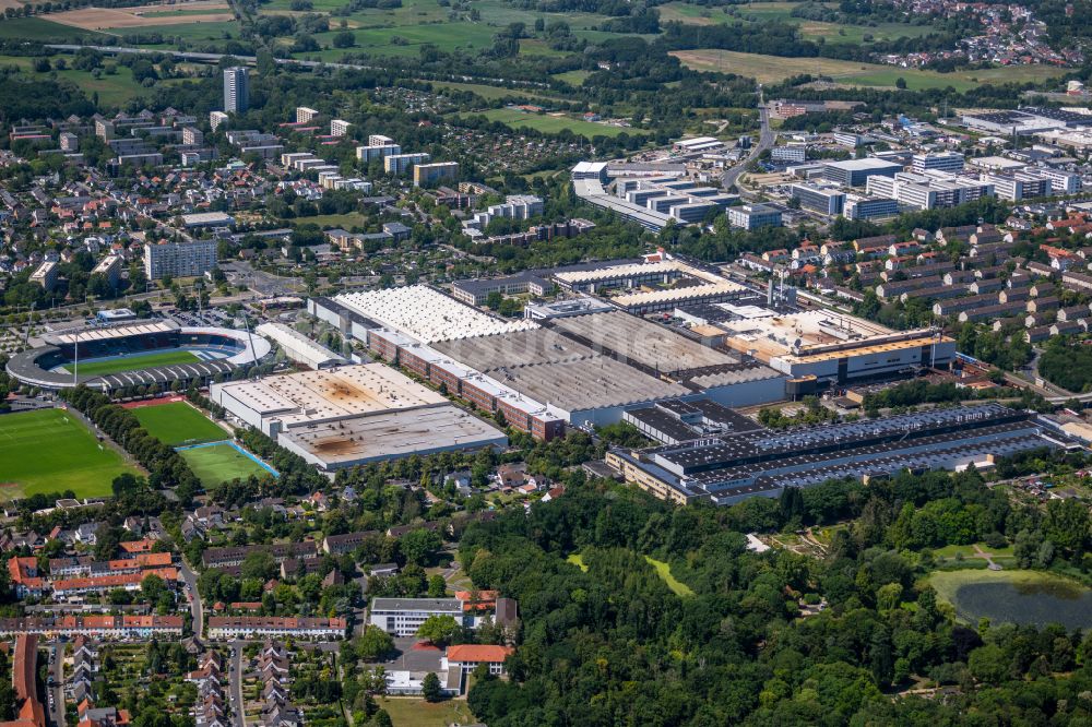 Braunschweig aus der Vogelperspektive: Werksgelände der VW Volkswagen AG in Braunschweig im Bundesland Niedersachsen