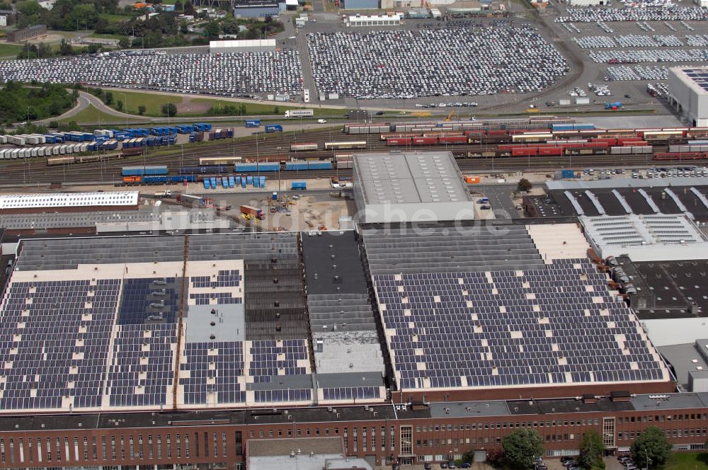 Wolfsburg aus der Vogelperspektive: Werksgelände der Volkswagen - Werke in Wolfsburg