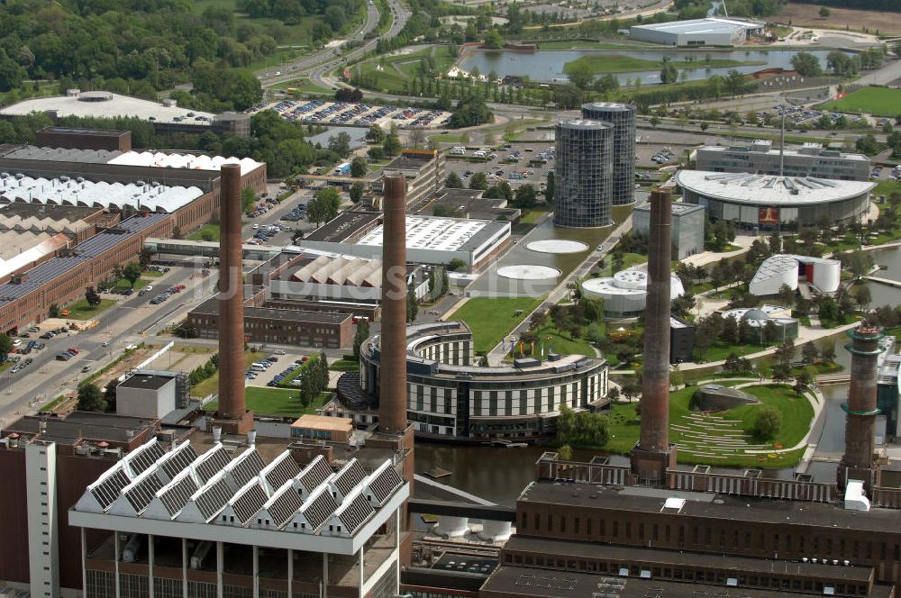 Wolfsburg von oben - Werksgelände der Volkswagen - Werke in Wolfsburg