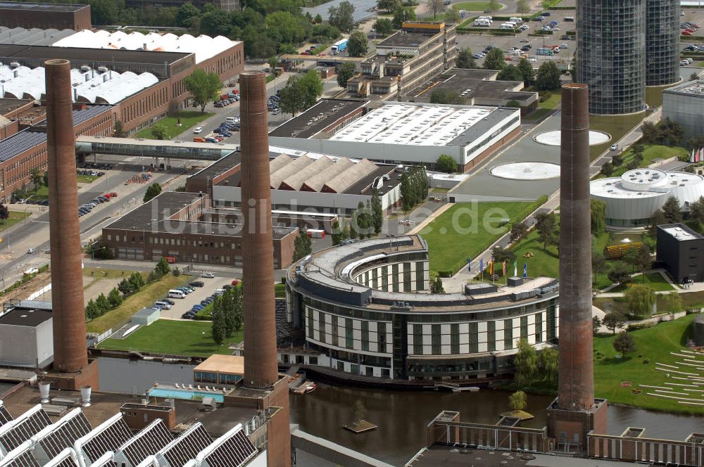 Luftaufnahme Wolfsburg - Werksgelände der Volkswagen - Werke in Wolfsburg