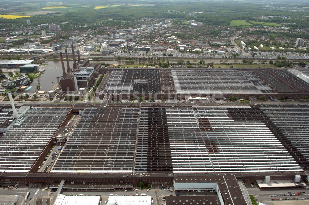 Luftbild Wolfsburg - Werksgelände der Volkswagen - Werke in Wolfsburg