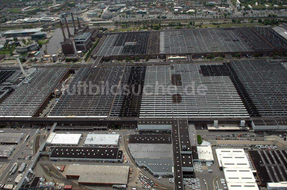 Luftaufnahme Wolfsburg - Werksgelände der Volkswagen - Werke in Wolfsburg