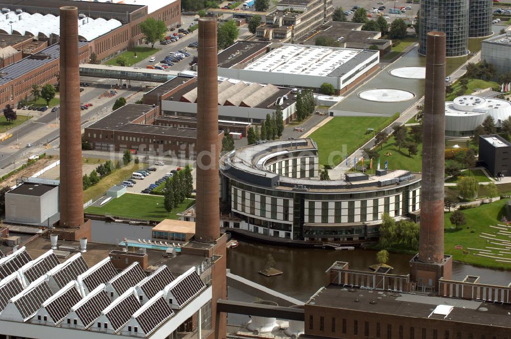 Wolfsburg von oben - Werksgelände der Volkswagen - Werke in Wolfsburg