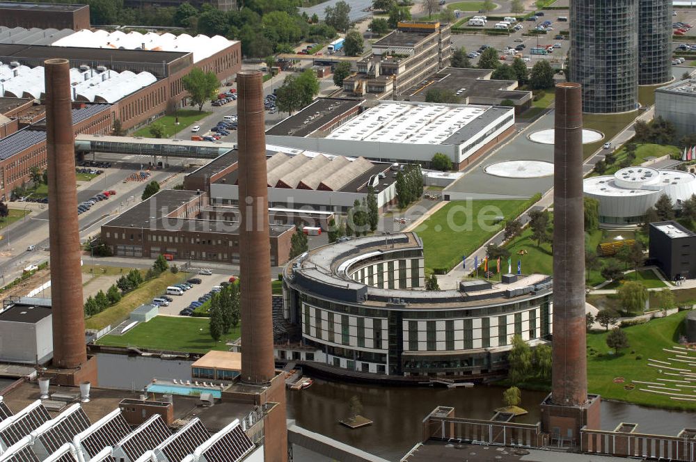 Wolfsburg aus der Vogelperspektive: Werksgelände der Volkswagen - Werke in Wolfsburg