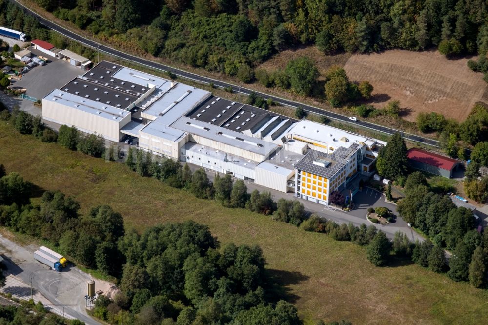 Luftbild Wiesthal - Werksgelände WENZEL Group GmbH & Co. KG an der Werner-Wenzel-Straße im Ortsteil Krommenthal in Wiesthal im Bundesland Bayern, Deutschland