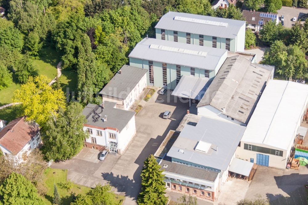 Luftbild Landau in der Pfalz - Werksgelände der Wickert Maschinenbau GmbH im Ortsteil Wollmesheim in Landau in der Pfalz im Bundesland Rheinland-Pfalz, Deutschland