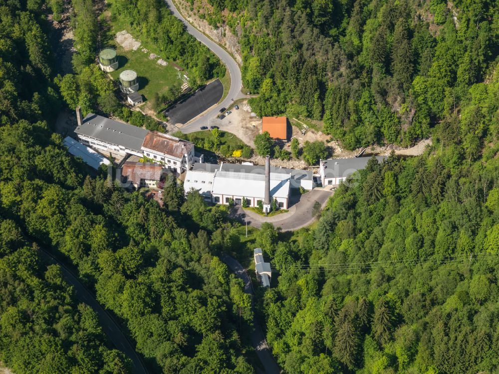 Aigenstadl von oben - Werksgelände Wiedes Carbidwerk in Aigenstadl im Bundesland Bayern, Deutschland