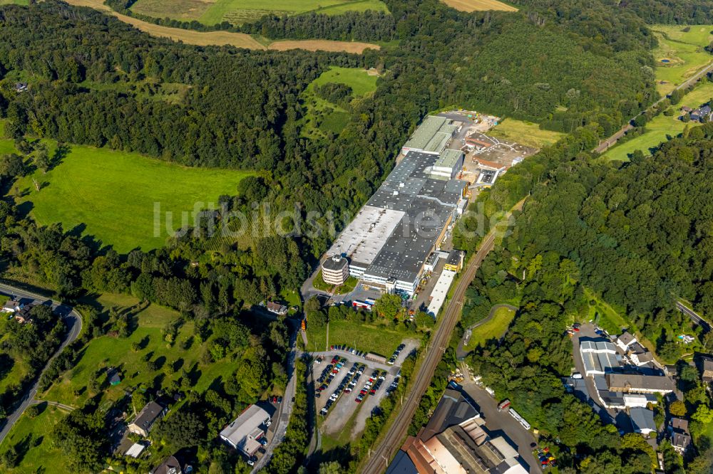 Luftbild Velbert - Werksgelände der Wieland-Werke AG am Ziegeleiweg im Ortsteil Langenberg in Velbert im Bundesland Nordrhein-Westfalen, Deutschland