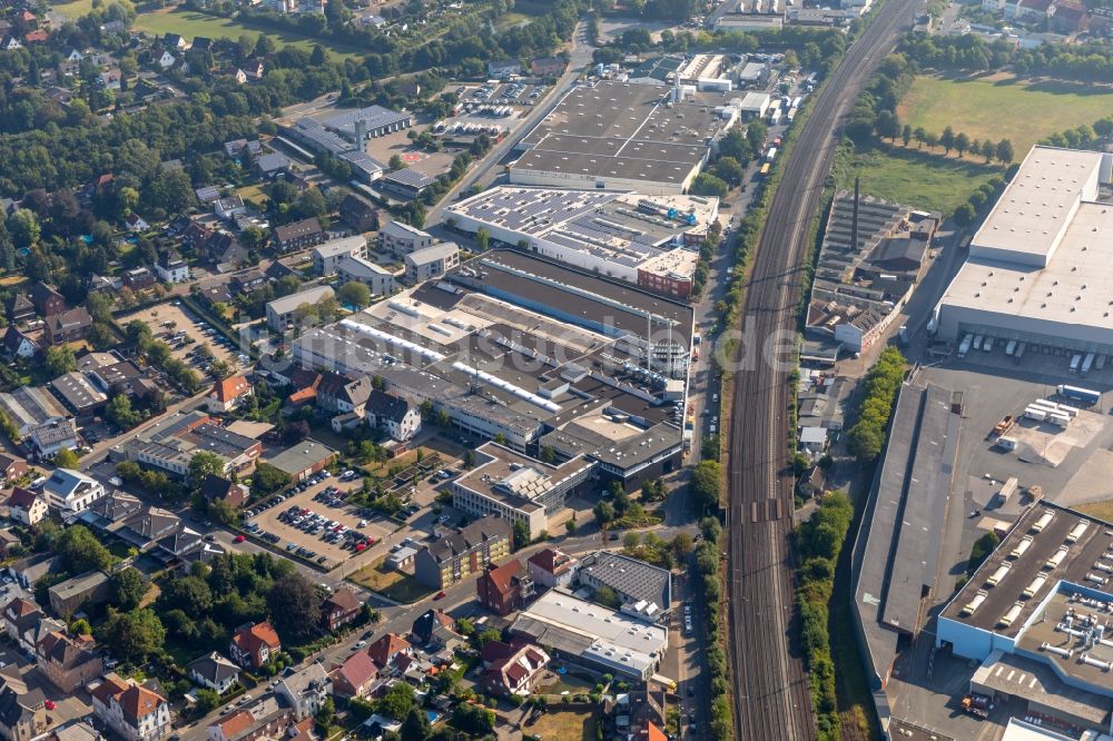 Luftbild Ahlen - Werksgelände der Winkelmann Group GmbH + Co. KG in Ahlen im Bundesland Nordrhein-Westfalen, Deutschland