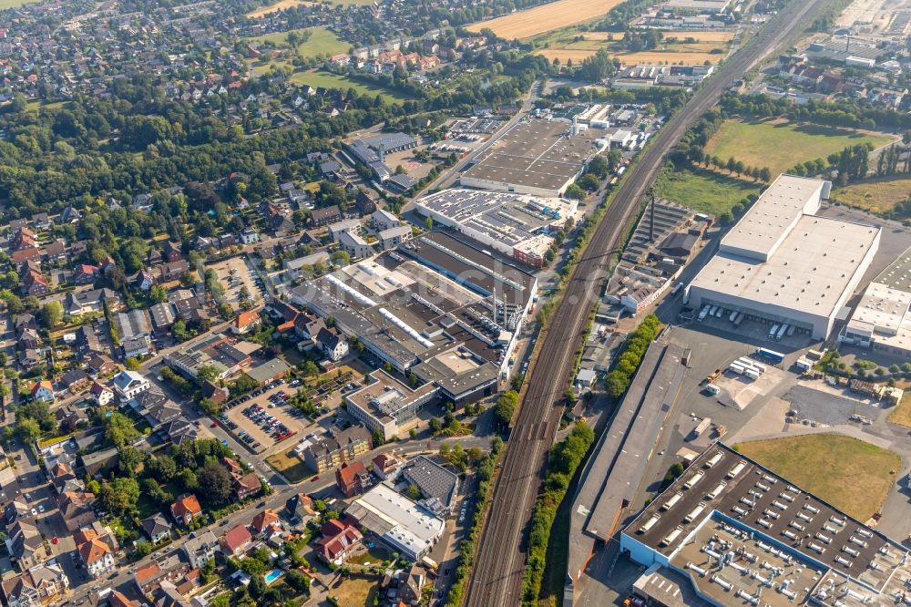 Ahlen aus der Vogelperspektive: Werksgelände der Winkelmann Group GmbH + Co. KG in Ahlen im Bundesland Nordrhein-Westfalen, Deutschland