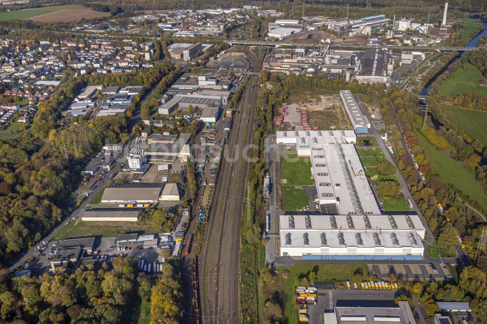 Hagen von oben - Werksgelände der C.D. Wälzholz GmbH & Co. KG an der Feldmühlenstraße in Hagen im Bundesland Nordrhein-Westfalen, Deutschland