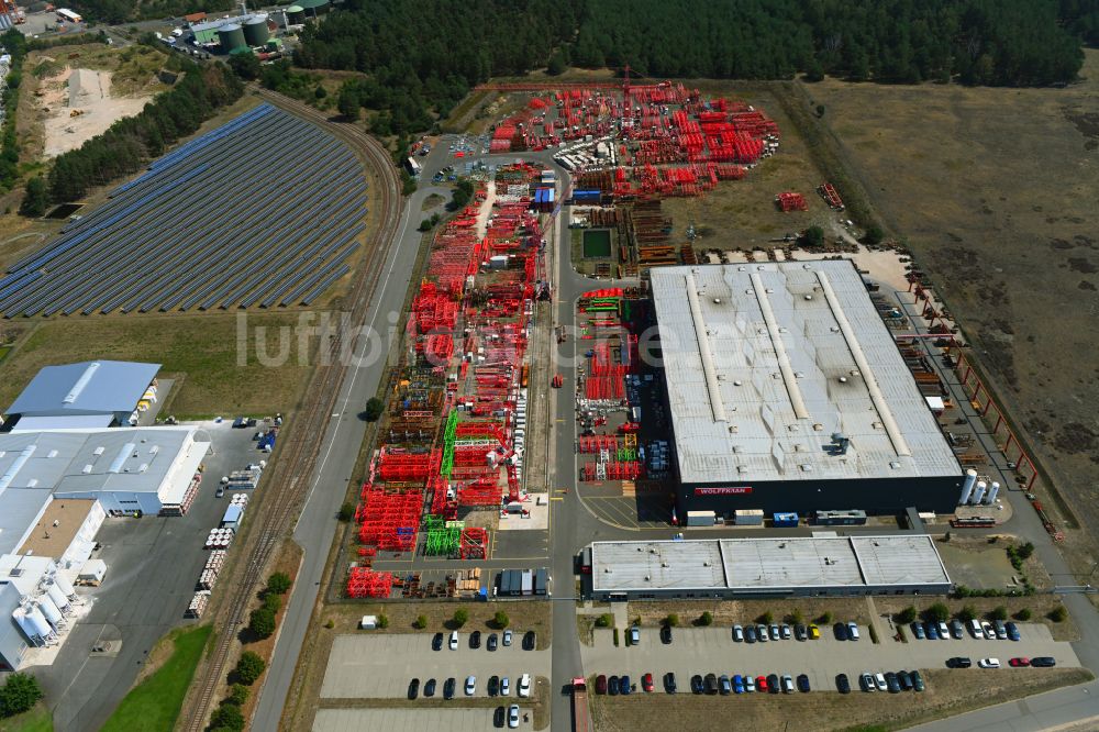 Luftbild Luckau - Werksgelände der WOLFFKRAN GmbH in Luckau im Bundesland Brandenburg, Deutschland