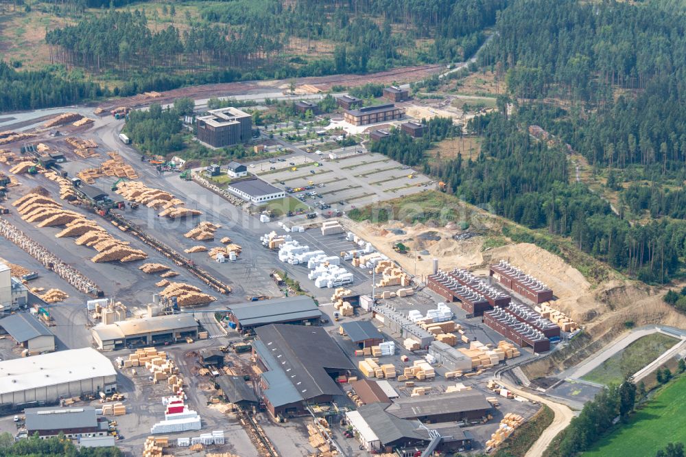 Luftaufnahme Betzenmühle - Werksgelände der Ziegler Holzindustrie GmbH & Co. KG in Betzenmühle im Bundesland Bayern, Deutschland