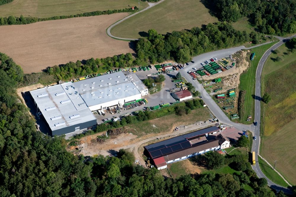 Ravenstein aus der Vogelperspektive: Werksgelände der Zürn Harvesting GmbH & Co. KG in der Eichenstraße in Ravenstein im Bundesland Baden-Württemberg, Deutschland