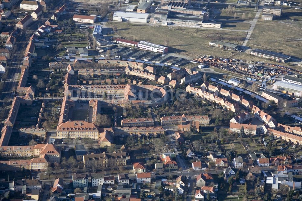 Luftbild Wittenberg Ortsteil Piesteritz - Werkssiedlung Piesteritz einem Stadtteil in Wittenberg im Bundesland Sachsen-Anhalt