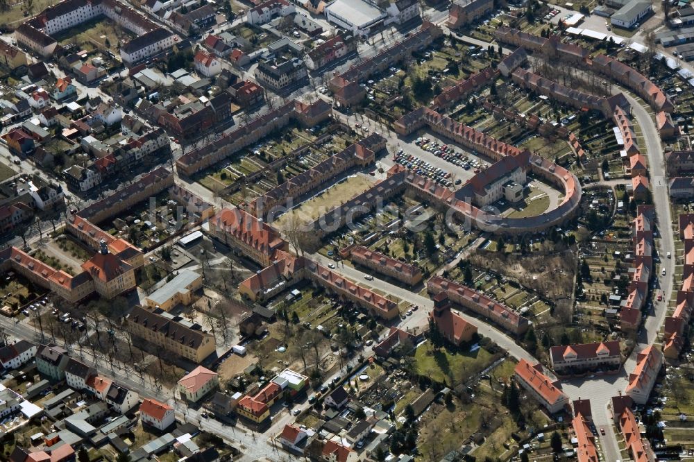 Luftbild Wittenberg OT Piesteritz - Werkssiedlung Piesteritz einem Stadtteil in Wittenberg im Bundesland Sachsen-Anhalt