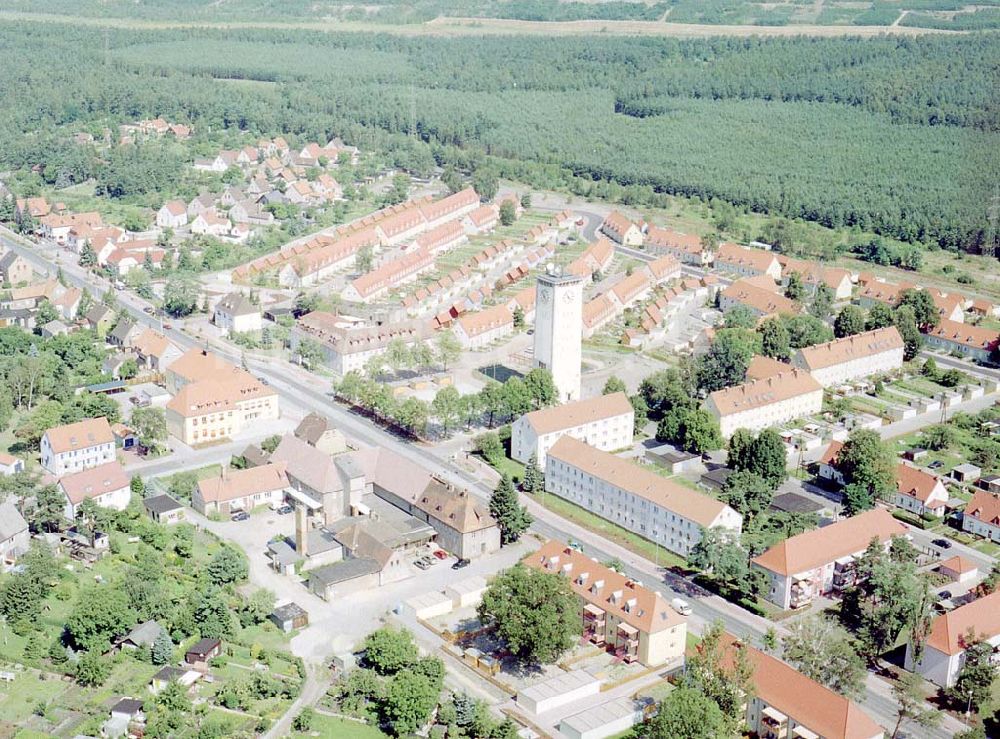 Luftbild Schwarzheide - Brandenburg - Werkswohnsiedlung der BASF in Schwarzheide / Brandenburg.