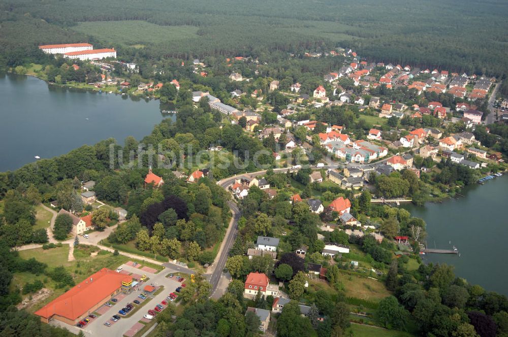 Grünheide aus der Vogelperspektive: Werlsee und Peetzsee