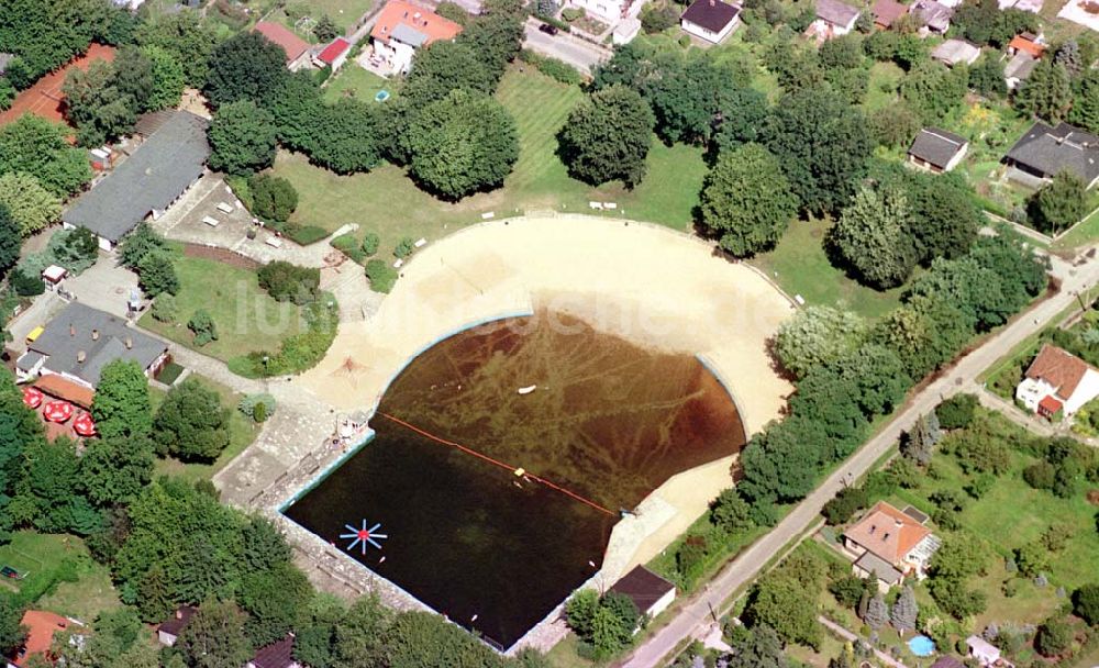 Mahlsdorf von oben - Wernerbad in Berlin-Mahlsdorf