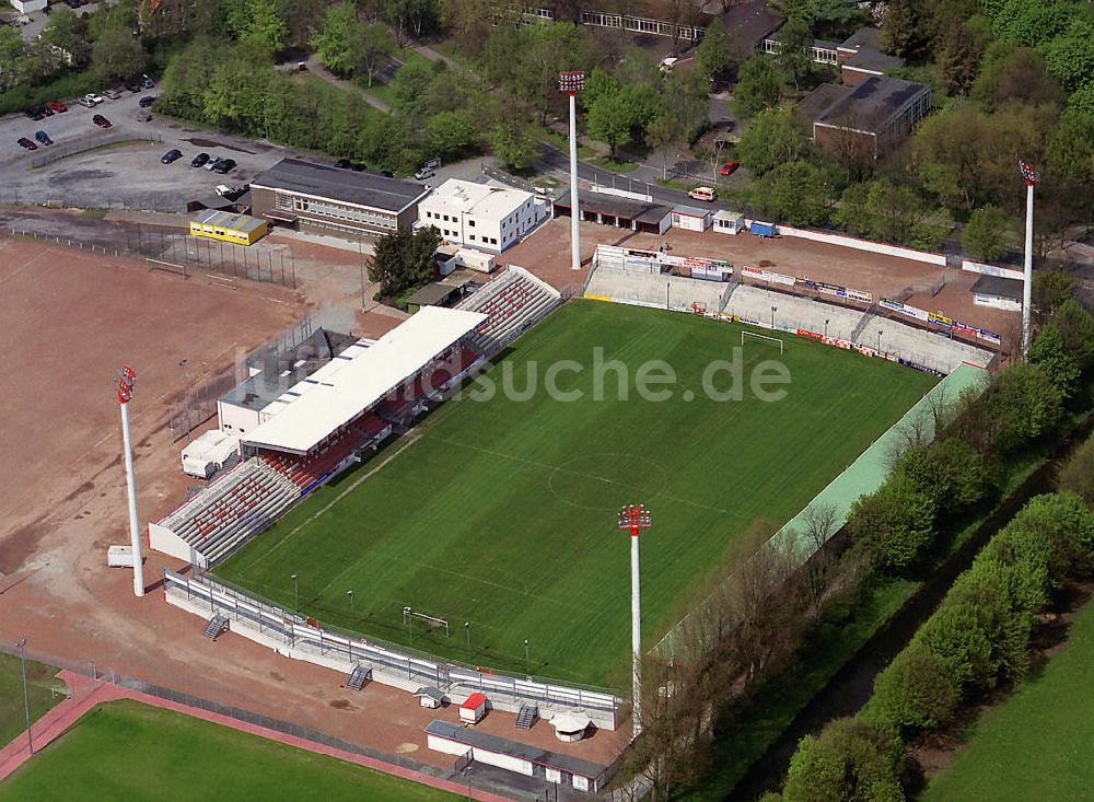 Ahlen aus der Vogelperspektive: Wersestadion - Heimstätte von Rot Weiss Ahlen